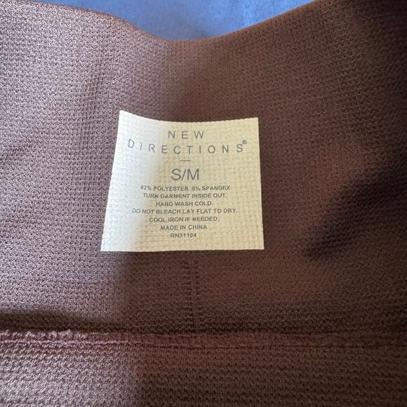 New Directions Fleece-Lined Leggings – Size S/M – Mocha Brown - Picture 5 of 5